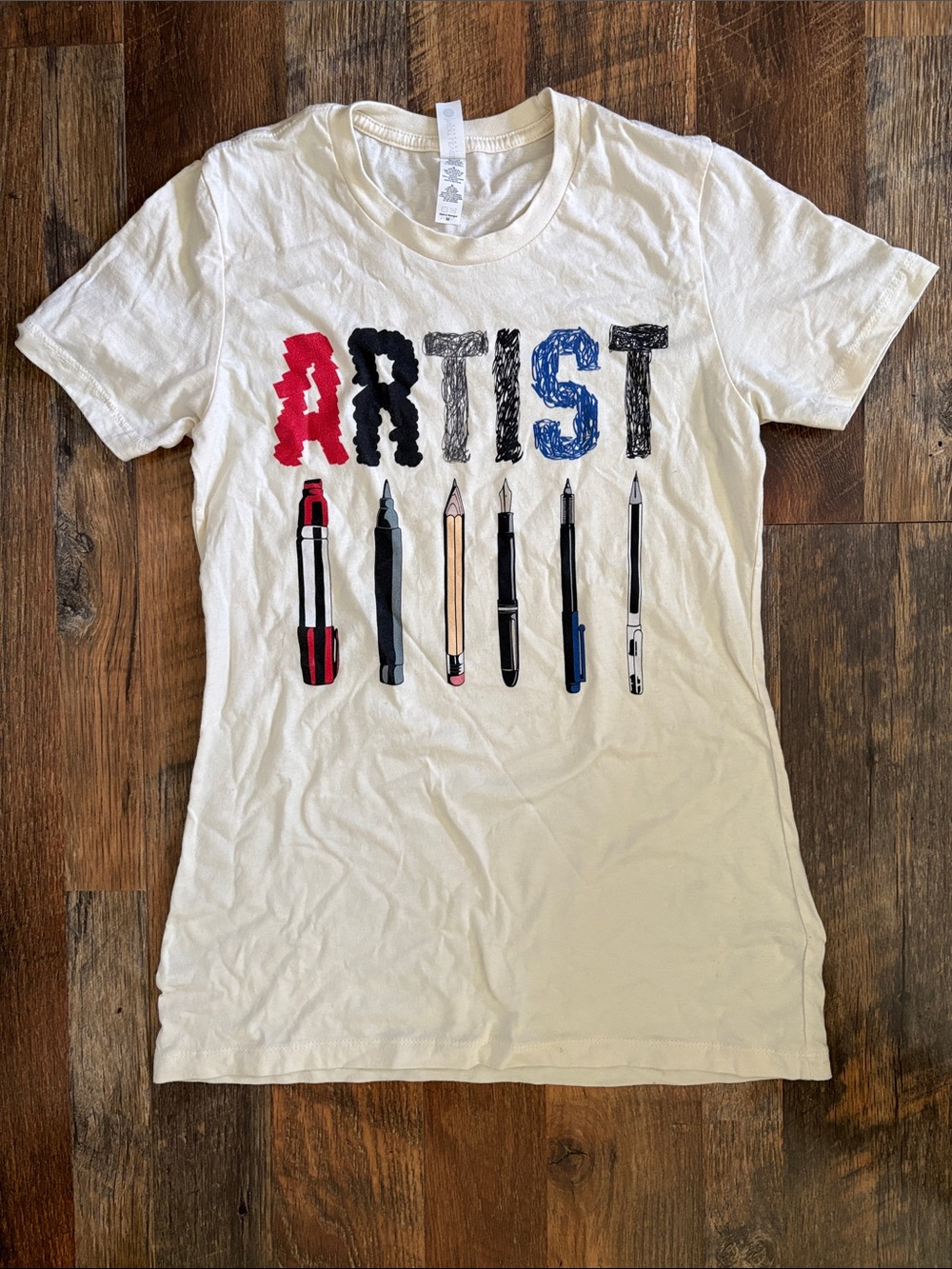 ARTIST 100% Cotton Tee Womens Medium